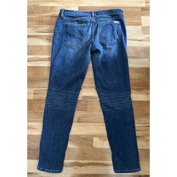 White House Black Market Girlfriend Size 8 L Distressed - Picture 4 of 5